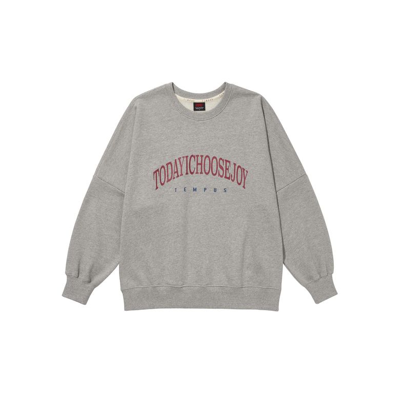 JOY TODAY SWEATSHIRTS [MELANGE GRAY]