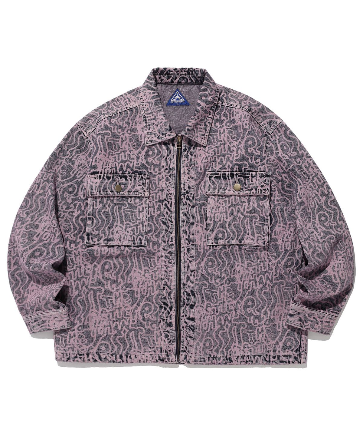 이스트쿤스트(ISTKUNST) WASHING DENIM ZIP UP JACKET_PINK(IK2DFMD111A)