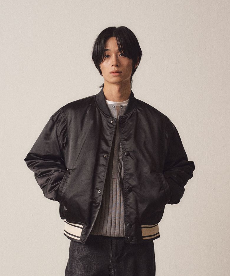 Satin Soft Glossy Varsity Jumper
