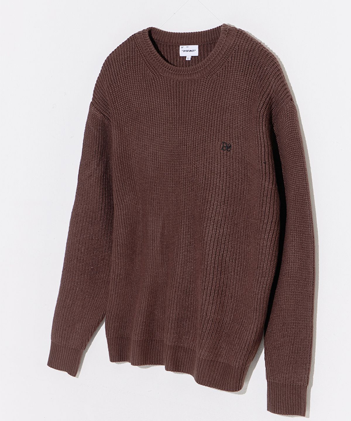 디스펑트(DYSFUNCT) Ds Over Fit Knit (BROWN)