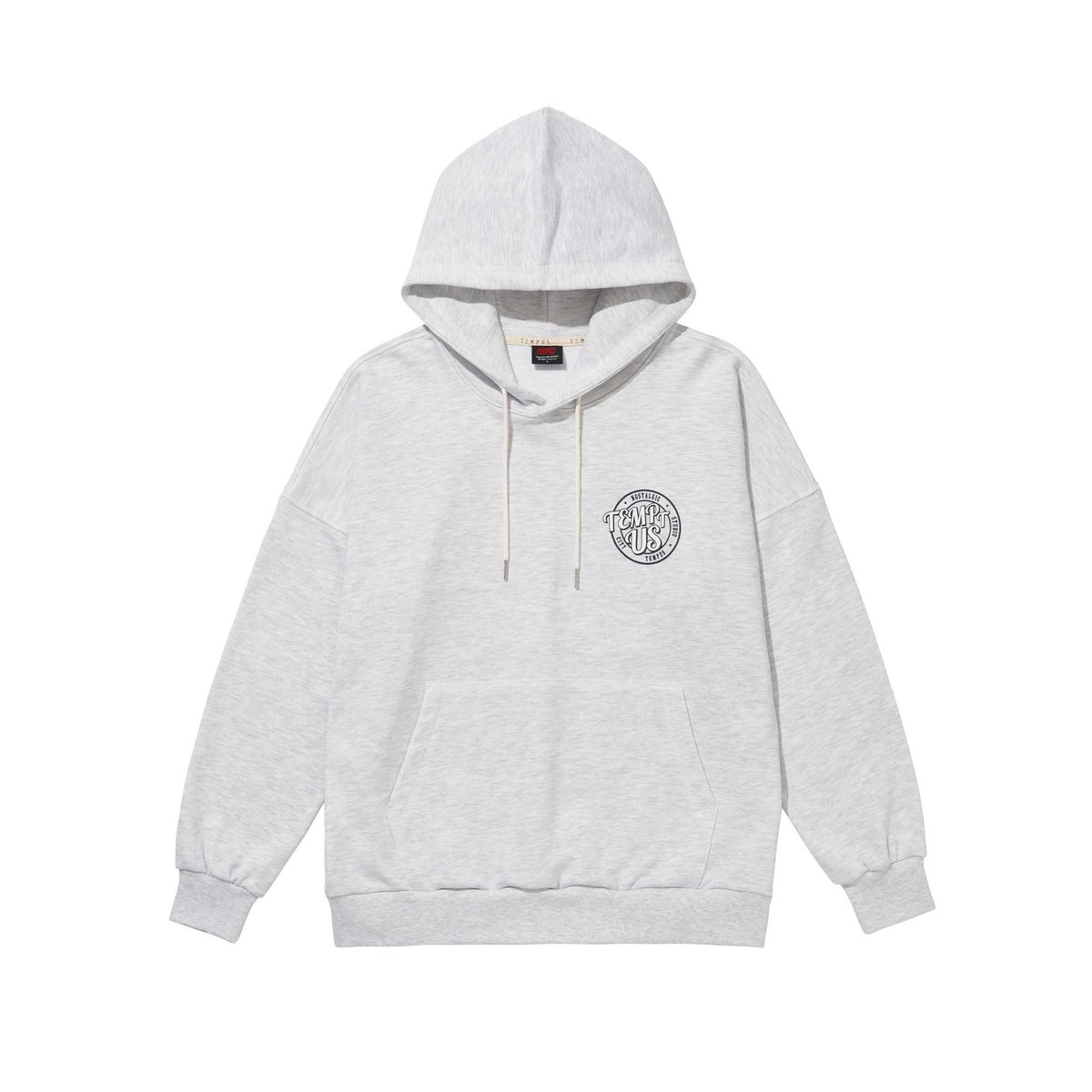 템푸스스튜디오(TEMPUS STUDIO) TEMPTING LOGO HOODIE [WHITE MELANGE]