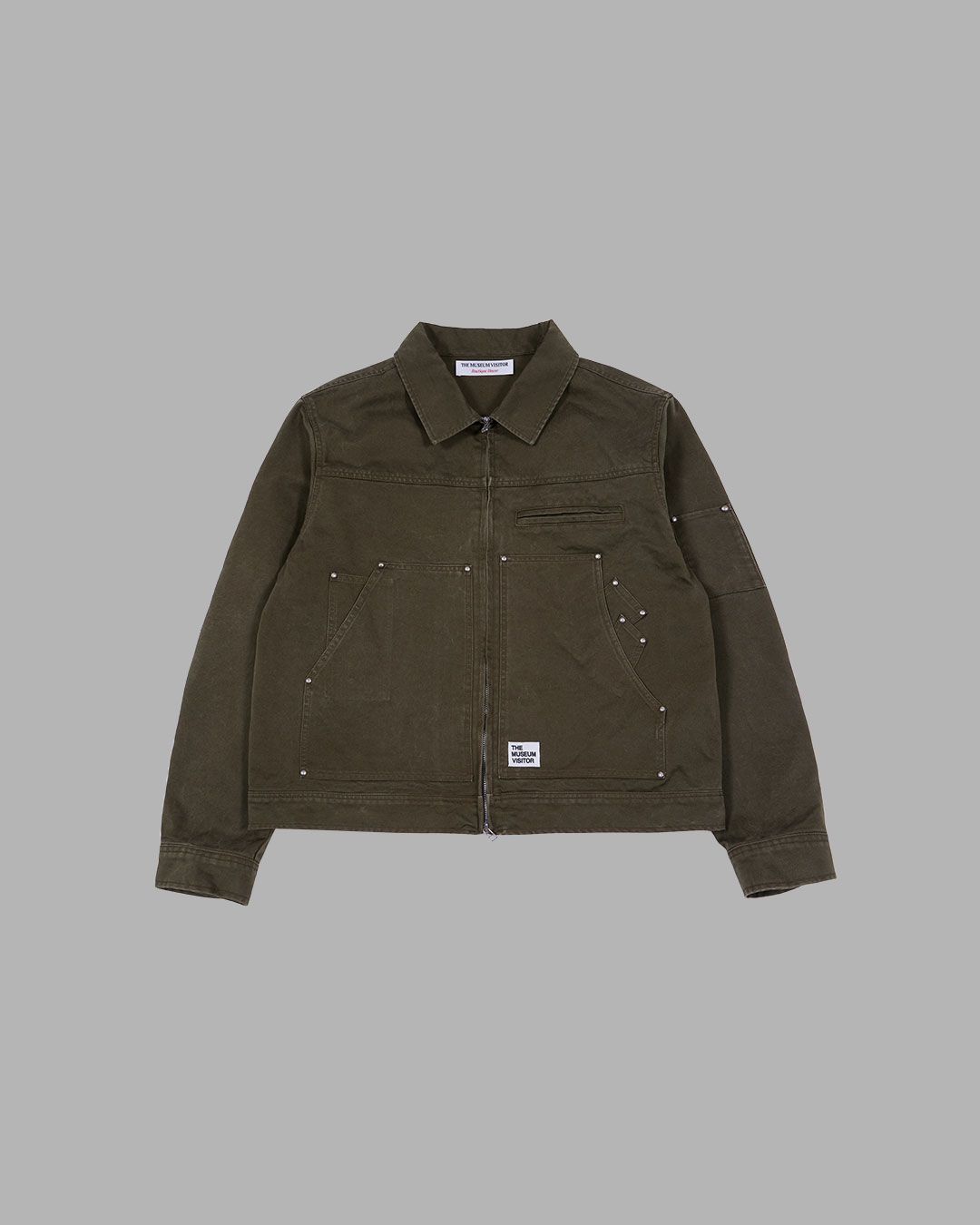ジャケットその他 THE MUSEUM VISITOR STUD BACK LOGO CARPENTER JACKET MY896 MUSINSA | THE MUSEUM VISITOR STUD BACK LOGO CARPENTER JACKET