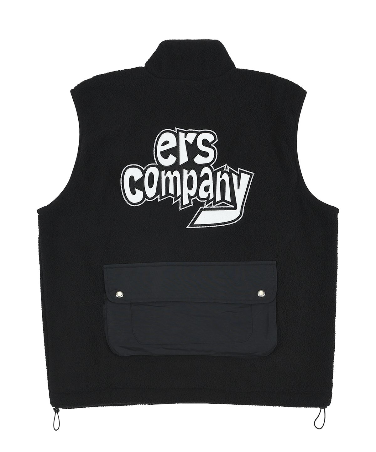 이알에스코(ERSCO) 플리스 백 포켓 베스트_블랙
