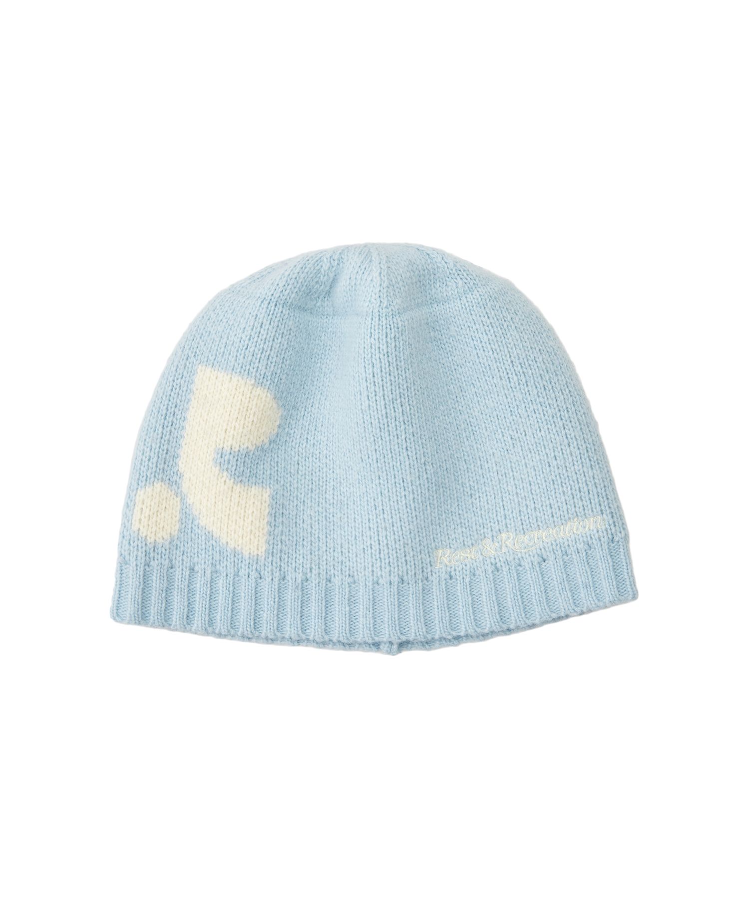☆人気☆【Rest&Recreation】☆RR LOGO JACQUARD BEANI.E☆ MUSINSA公式 | REST&RECREATION RR LOGO JACQUARD BEANIE_SKYBLUE