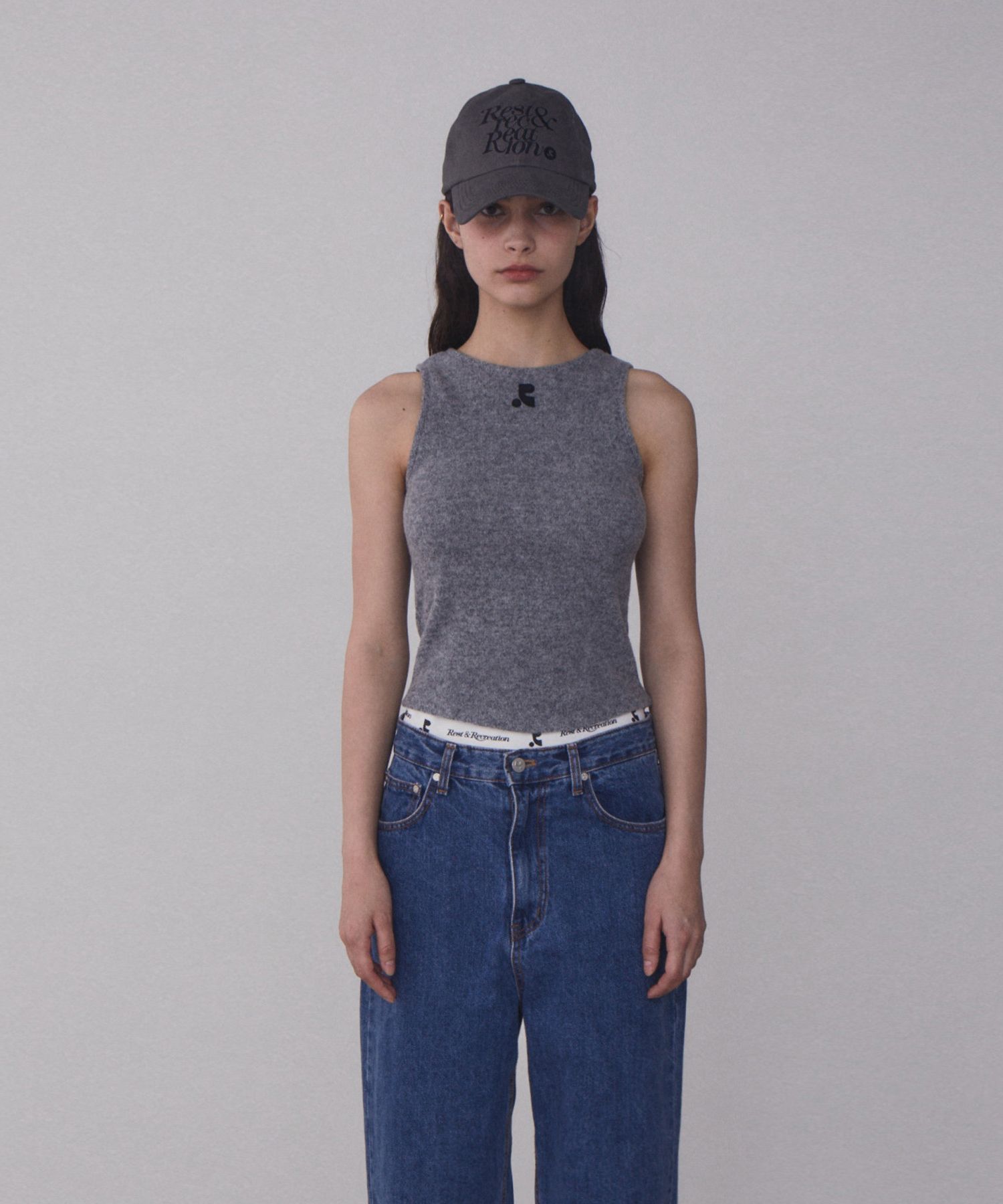 Tシャツ・カットソー Rest & Recreation HAIRY KNIT TANK TOP 4BFK998 MUSINSA公式 | REST&RECREATION RR HAIRY KNIT TANK TOP_BLUE