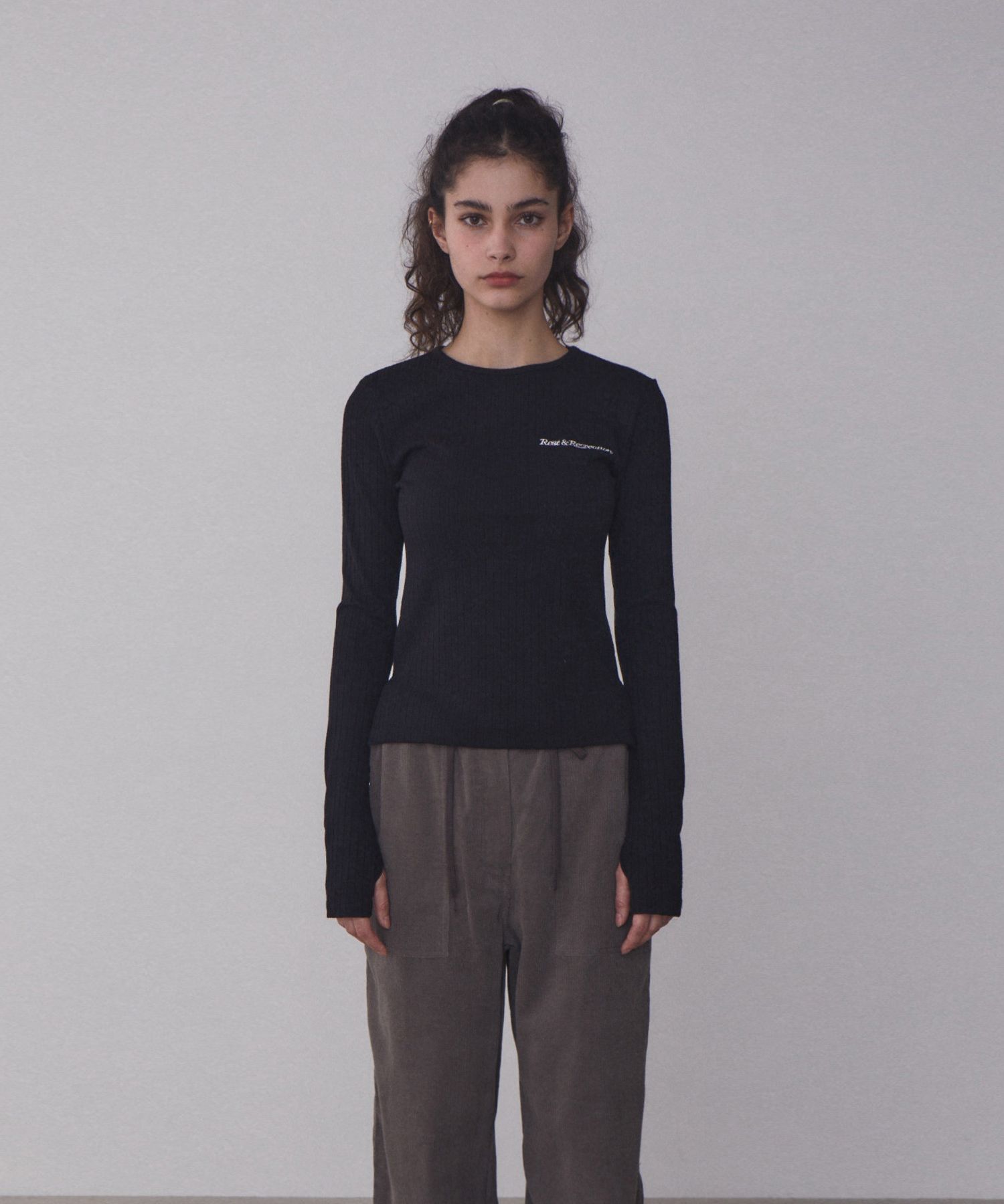 ★REST&RECREATION★送料込み★大人気★RR LOGO LONG SLEEVE TOP Rest & Recreation Logo Long Sleeve Top | Shop Stylish Long