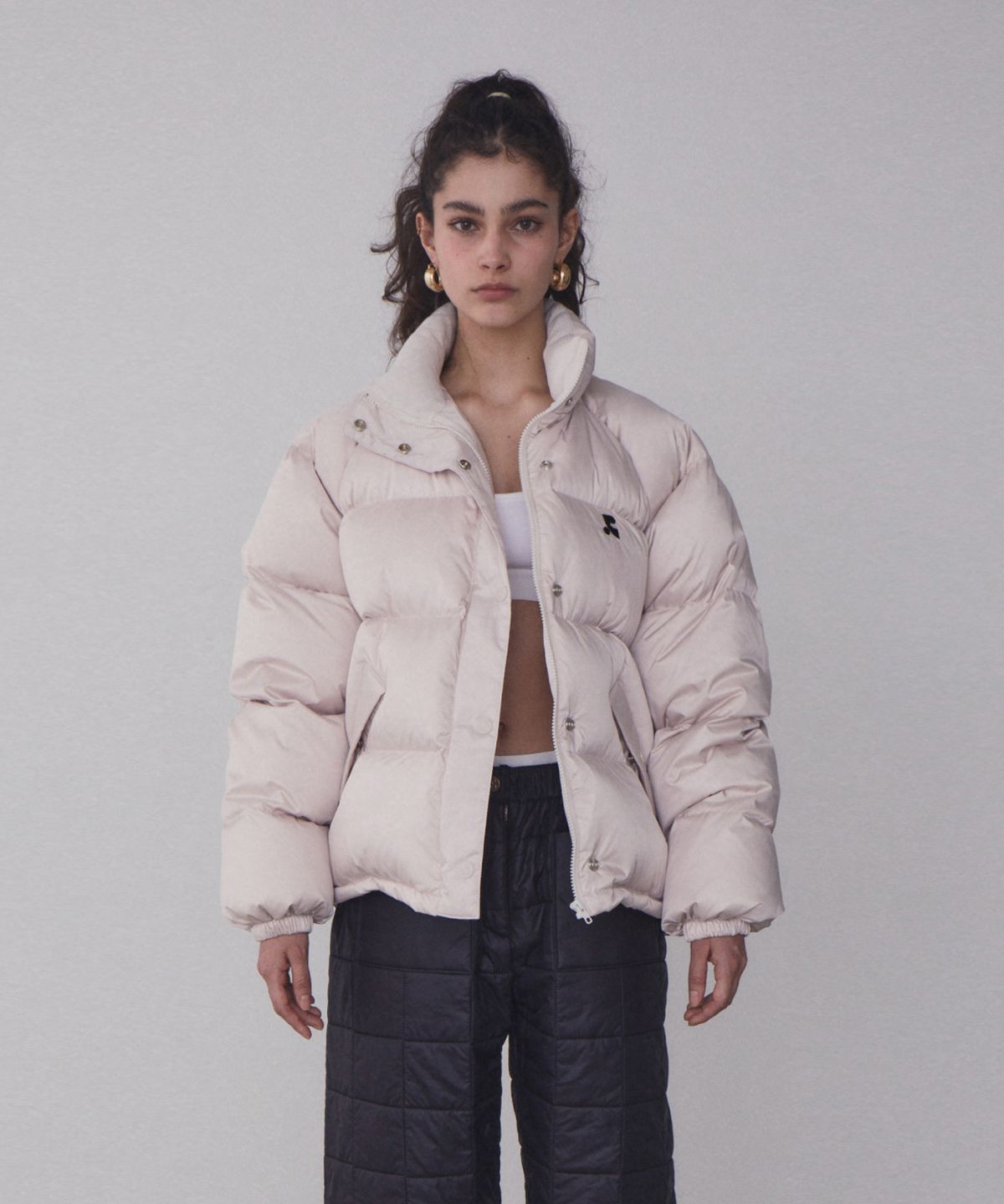 레스트앤레크레이션(REST&RECREATION) RR OVERSIZED DOWN JACKET_PINK