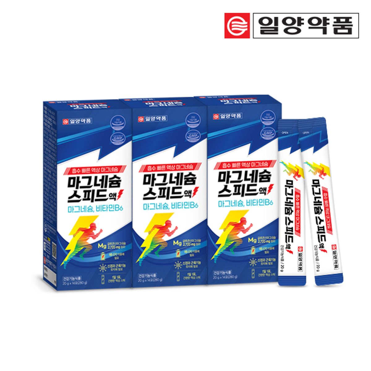 일양약품(IL-YANG PHARM) 마시는 글루콘산 마그네슘 비타민B6 스피드 액상 3박스