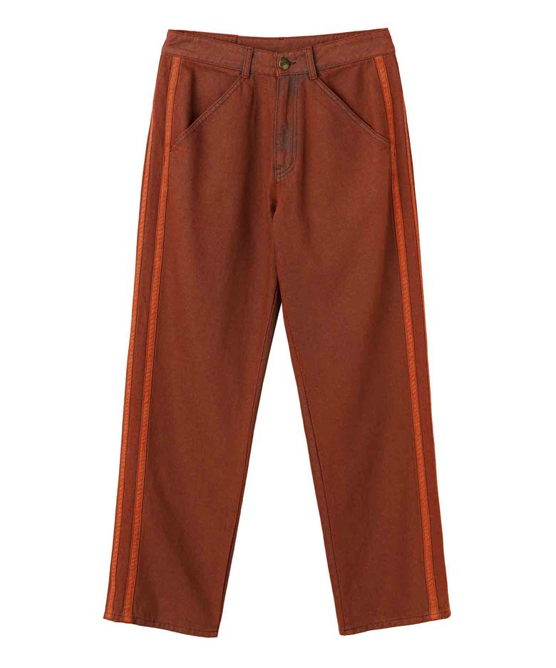 Straight Line Denim Pants Brick