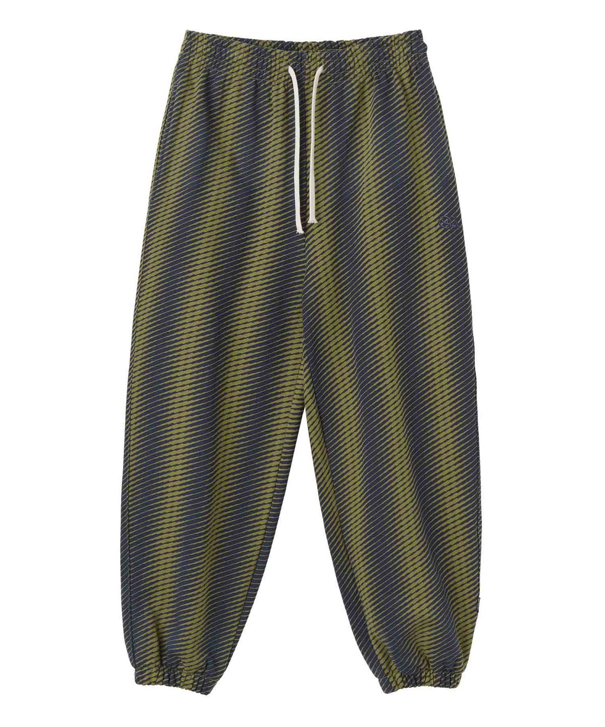 스컬프터(SCULPTOR) Irregular Stripe Jogger Pants Olive/Navy