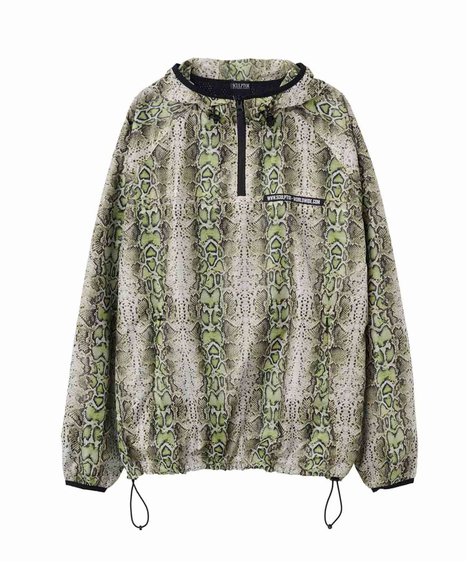 【SCULPTOR】Glossy Patterned Anorak Pullover Ice Gray MUSINSA | SCULPTOR Glossy Patterned Anorak Pullover Green