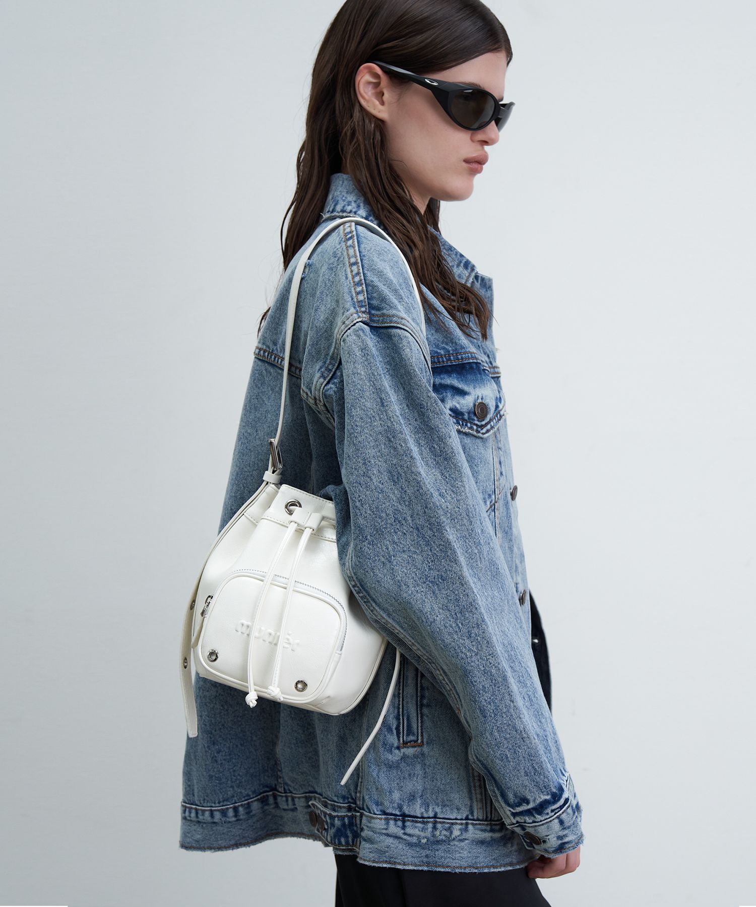 ★MUNIER★ POCKET BUCKET BAG_3COLORS MUSINSA | MUNIER Pocket Bucket Bag-White
