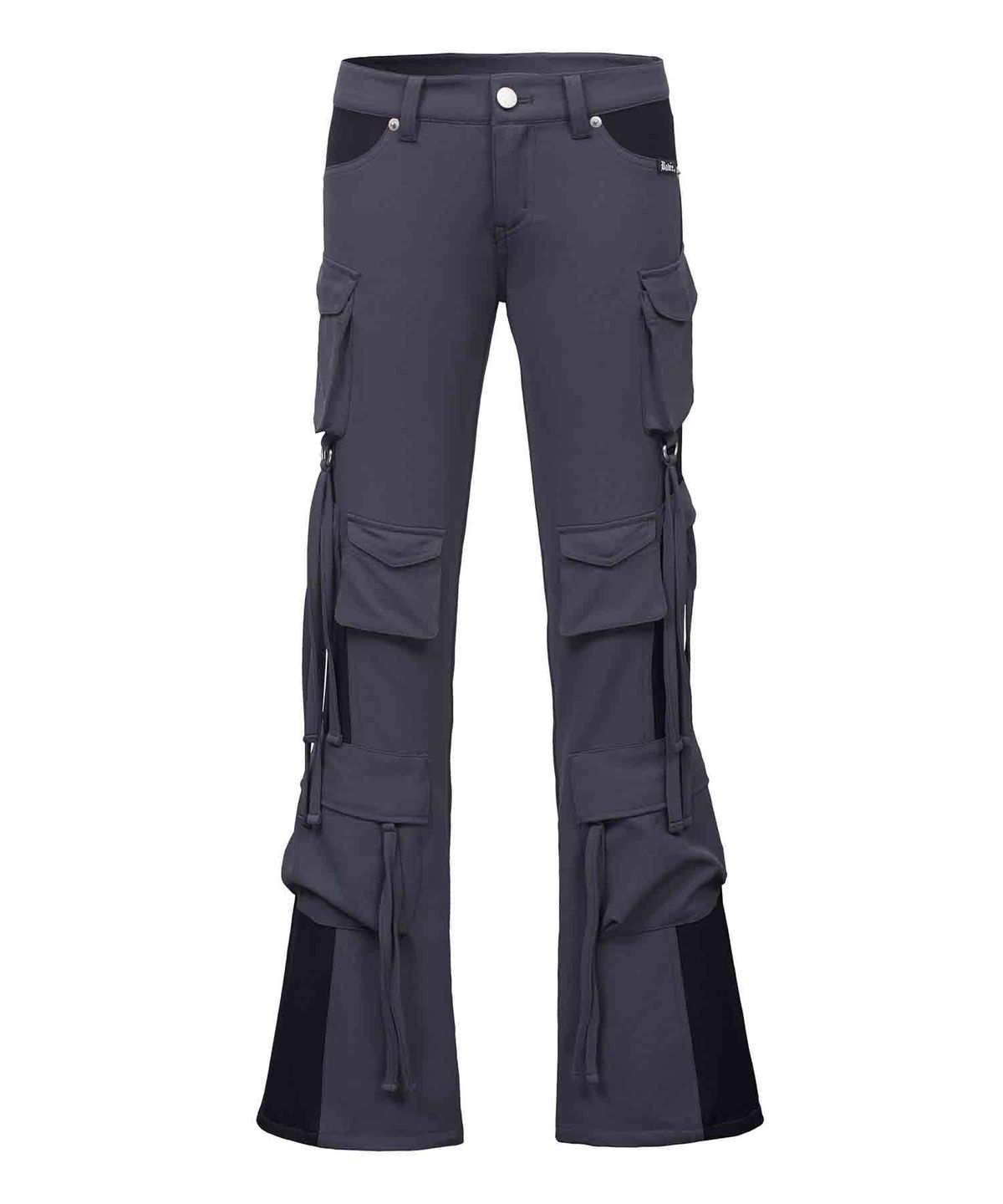 배디(BADEE) Flared Cargo Pants Charcoal