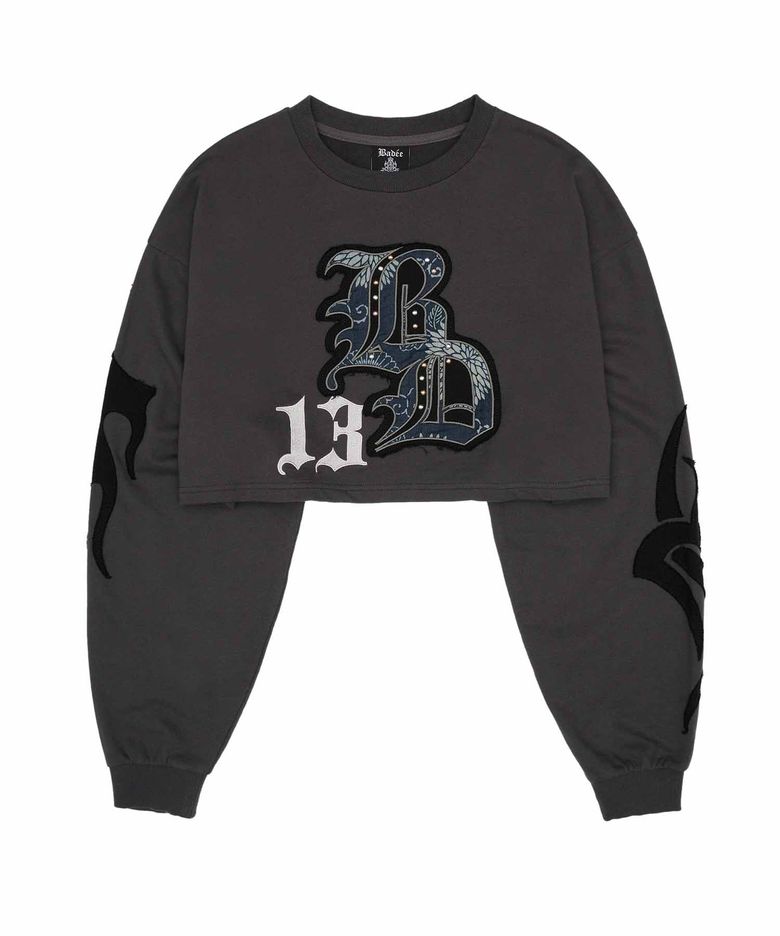 Old English Sweatshirt Charcoal