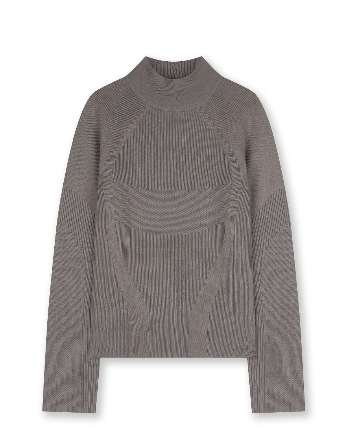 비슬로우(BESLOW) ACTIVE HIGH NECK KNIT CHARCOAL