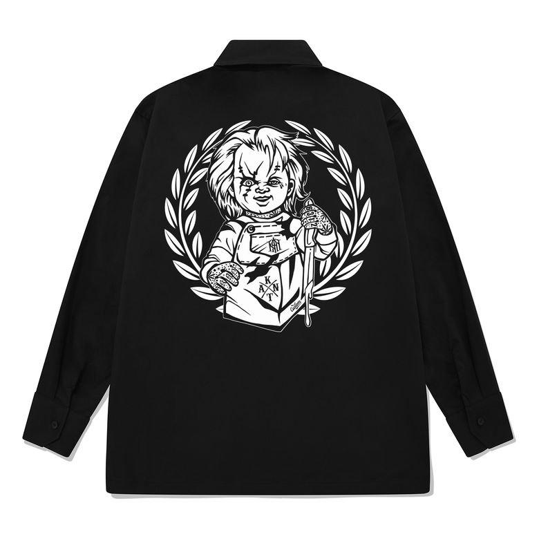 KYLB0196 처키 긴팔셔츠 블랙