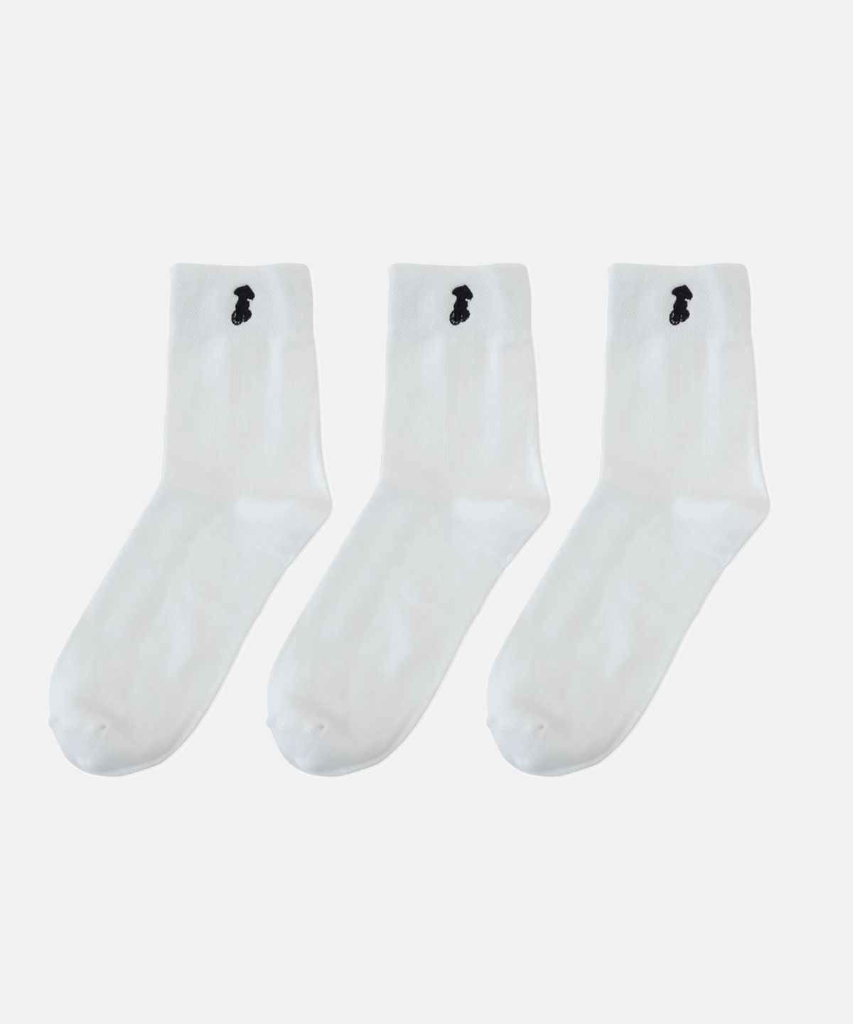 테이크이지 키즈(TAKEASY KIDS) [3 PACK] 코튼블렌드 크루 삭스 (화이트)