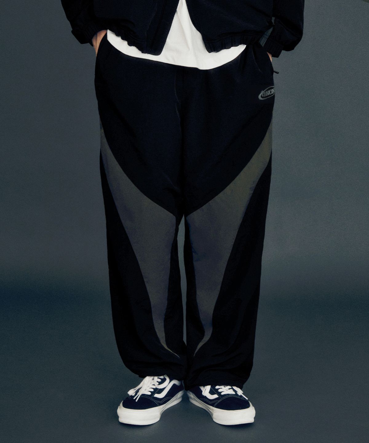 비전스트릿웨어(VISION STREETWEAR) VSW Blocking Wind Pants Black