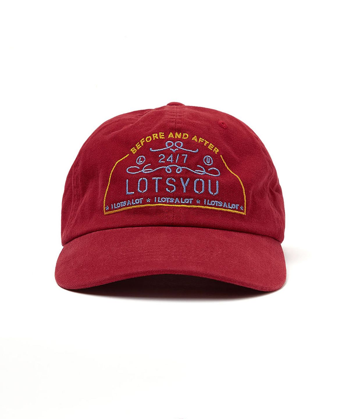 라츠유(LOTSYOU) Old Money Classic Ballcap Red