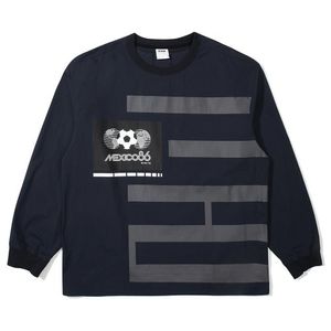 히스토릭 마크 우븐 맨투맨 다크 네이비