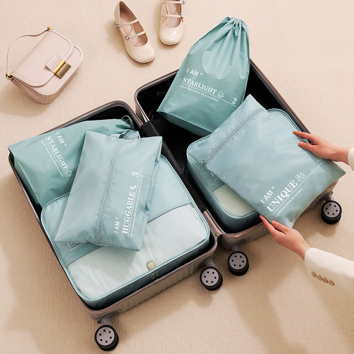 유즈비(USBEE) 트윌 High density 여행용파우치 6종세트