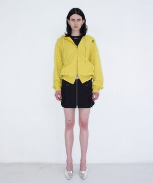 CARGO COTTON MINI SKIRT_BLACK