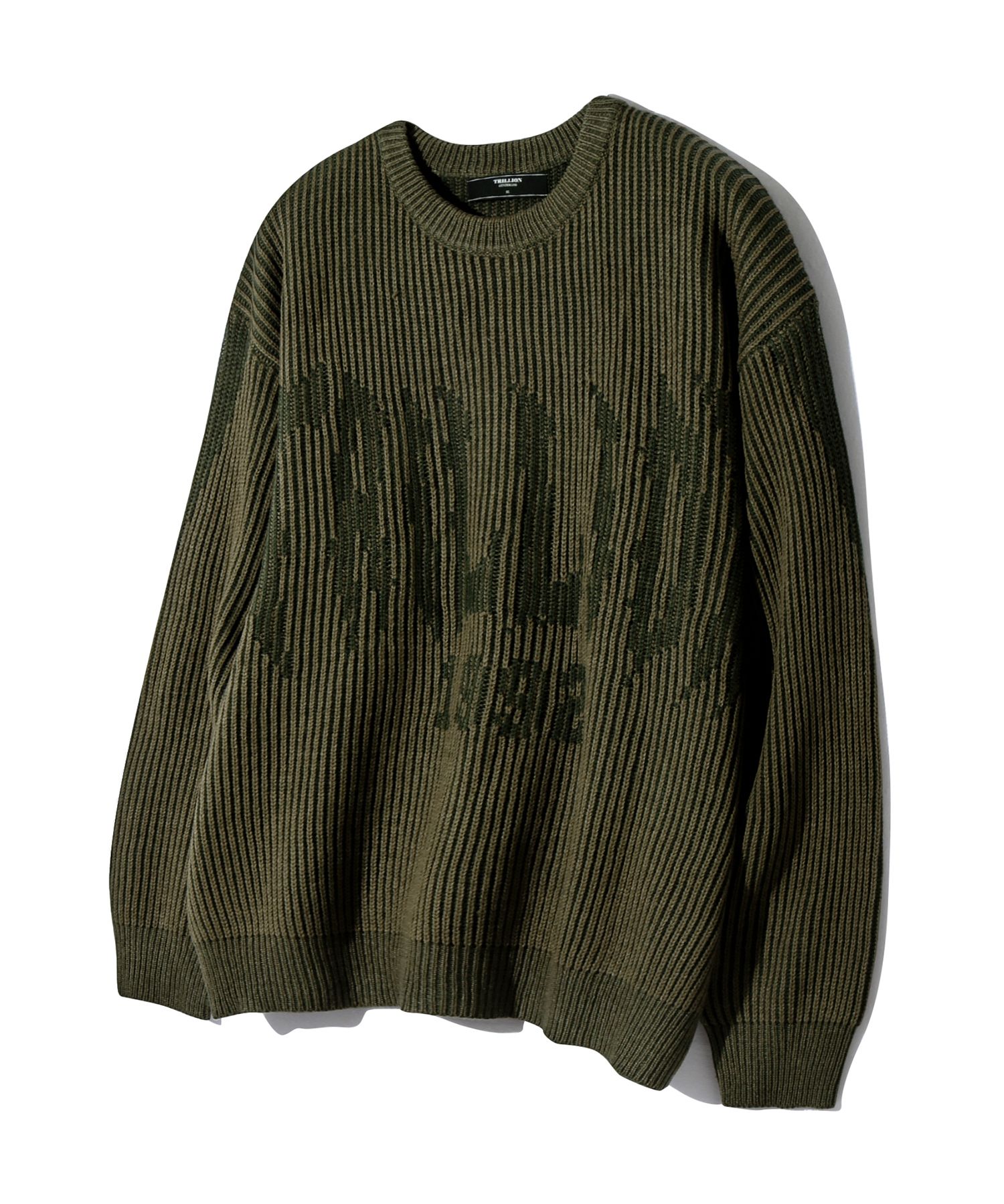 ★関税込★TRILLION★WASHABLE TWO TONE CREW NECK GRAPHIC KNIT MUSINSA | TRILLION Washable two-tone crewneck graphic knit