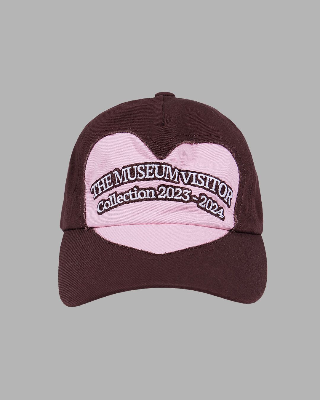 ★THE MUSEUM VISITOR★ ART PATCH BALLCAP BROWN 15071 MUSINSA | THE MUSEUM VISITOR HEART CUT-OUT LOGO BALLCAP - BROWN
