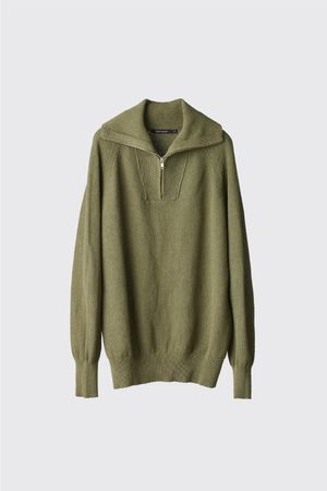 Vase Neck Knit Olive