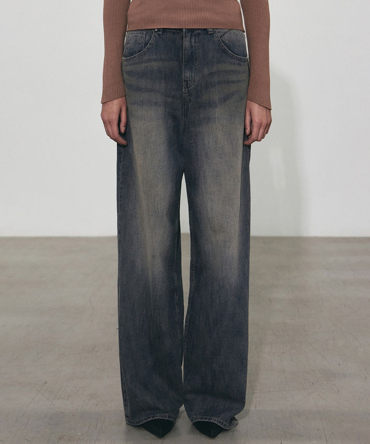 닉앤니콜(NICK&NICOLE) NEWTRO WASHING WIDE PANTS_BLUE