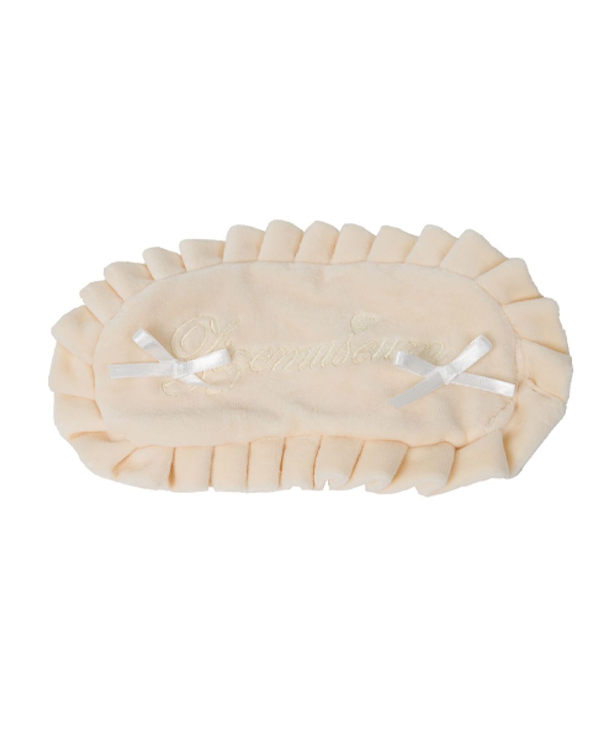 지제뮤지엄(ZIZEMUSEUM) VELVET RIBBON PAJAMA EYE PATCH (IVORY)