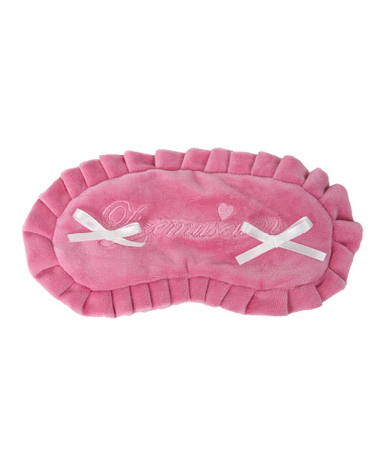 VELVET RIBBON PAJAMA EYE PATCH (PINK)