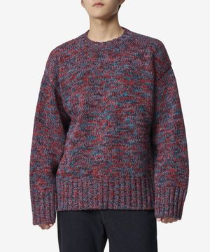 크루 넥 울 니트 - 멀티 컬러 / J47GP0131J14649987