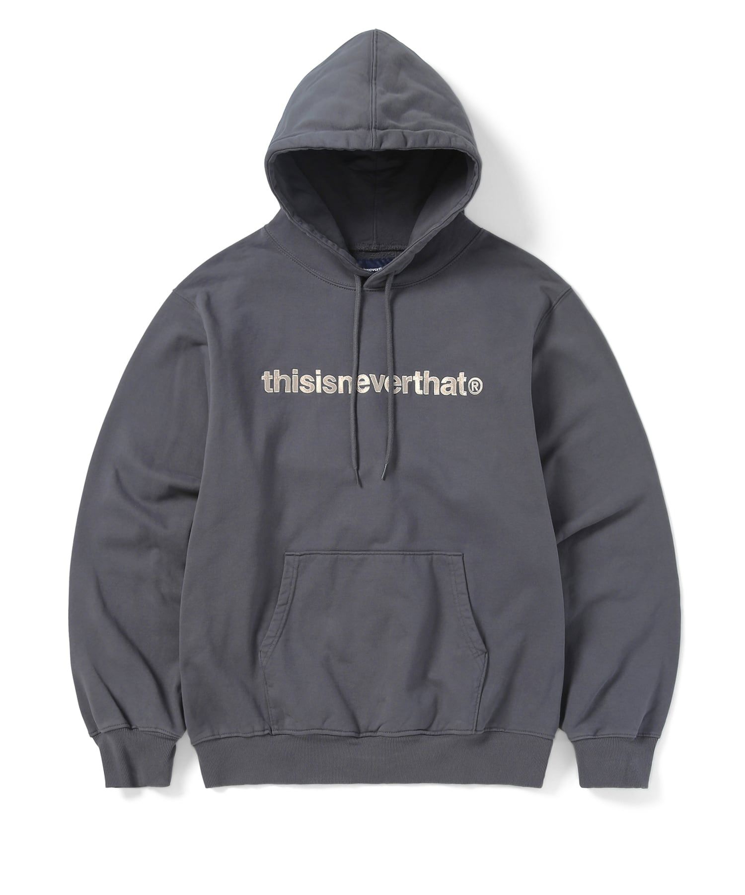 MUSINSA | thisisneverthat (FW23) T-Logo Hoodie - Dark Grey