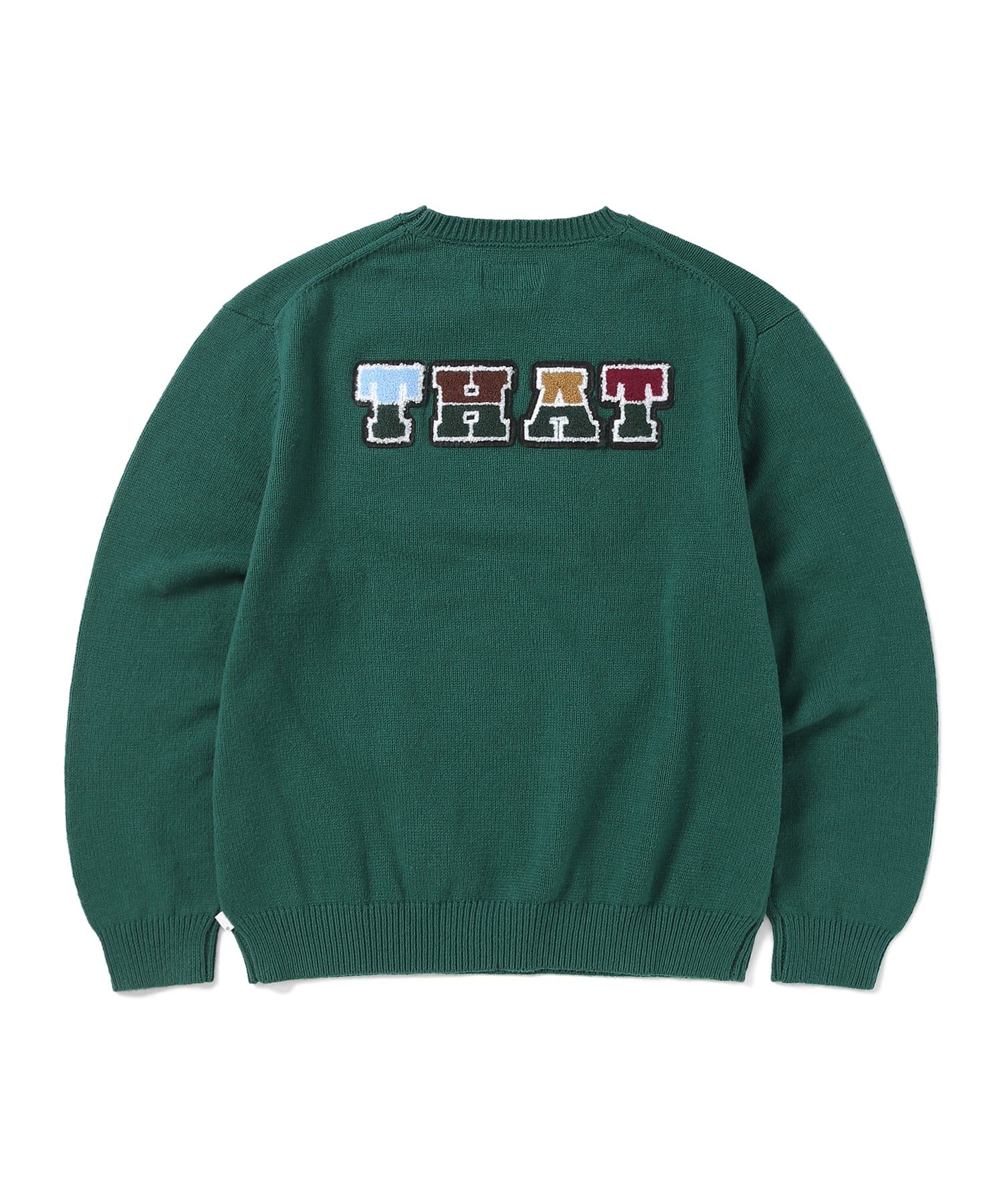 MUSINSA公式 | thisisneverthat® THIS/THAT Knit Sweater Green