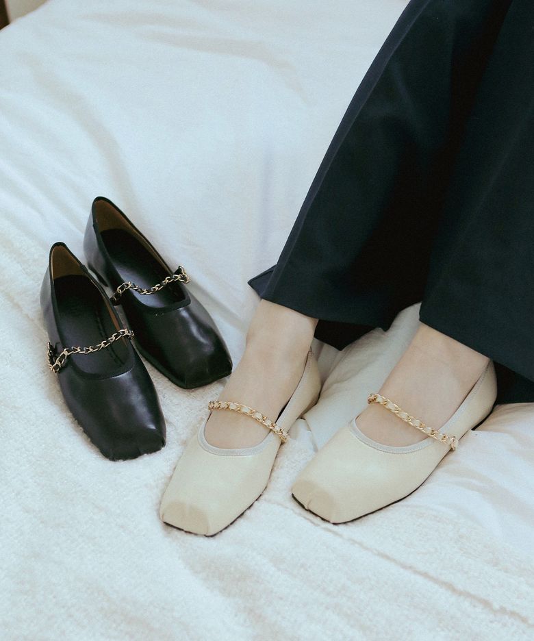 ljh7022 Ballet chain flat _ 2colors