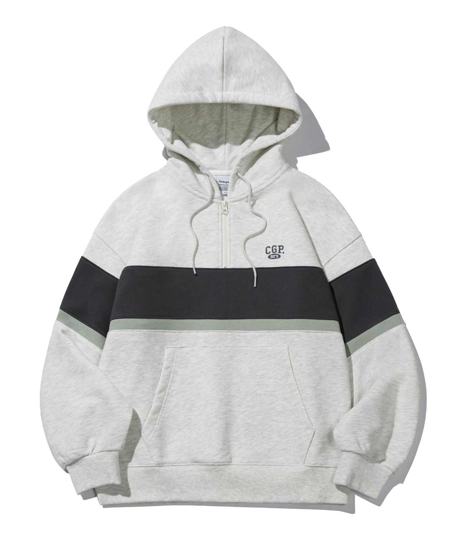 MUSINSA | Codegraphy 90S CGP Color Matching Half Zip-up
