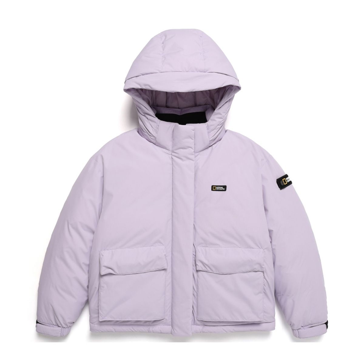 내셔널지오그래픽(NATIONALGEOGRAPHIC) N234WDW901 여성 듀공 후드 숏다운 점퍼 LAVENDER