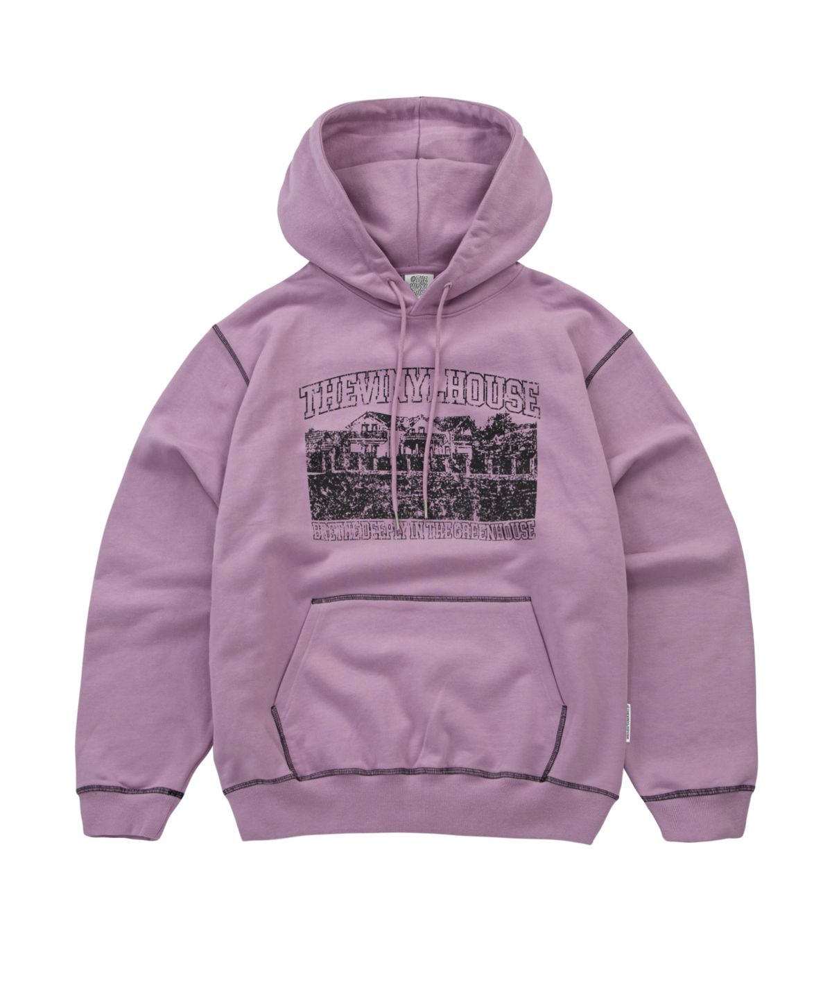 더바이닐하우스(THEVINYLHOUSE) GREENHOUSE HOODIE PINK (VH2DFUM408A)