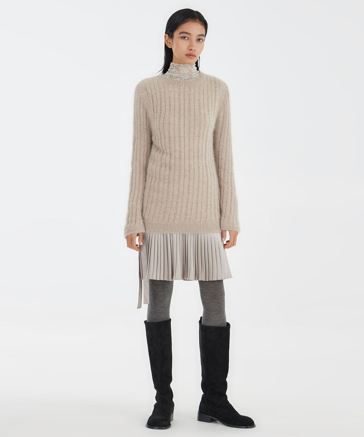유스(YOUTH) Metalic Ballerina Skirt - Silver