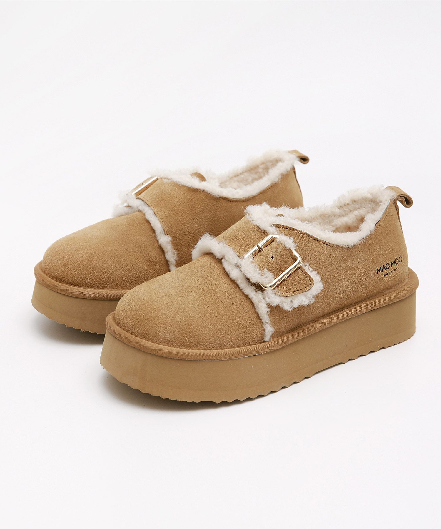 MUSINSA公式 | MACMOC Dung Ji cowhide sheepskin fur winter agro fur 5cm