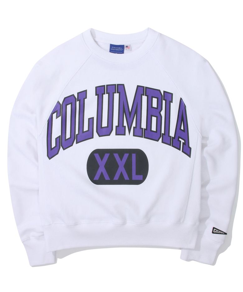 CUT XXL LOGO WOMENS TERRY SWEATSHIRTS 화이트