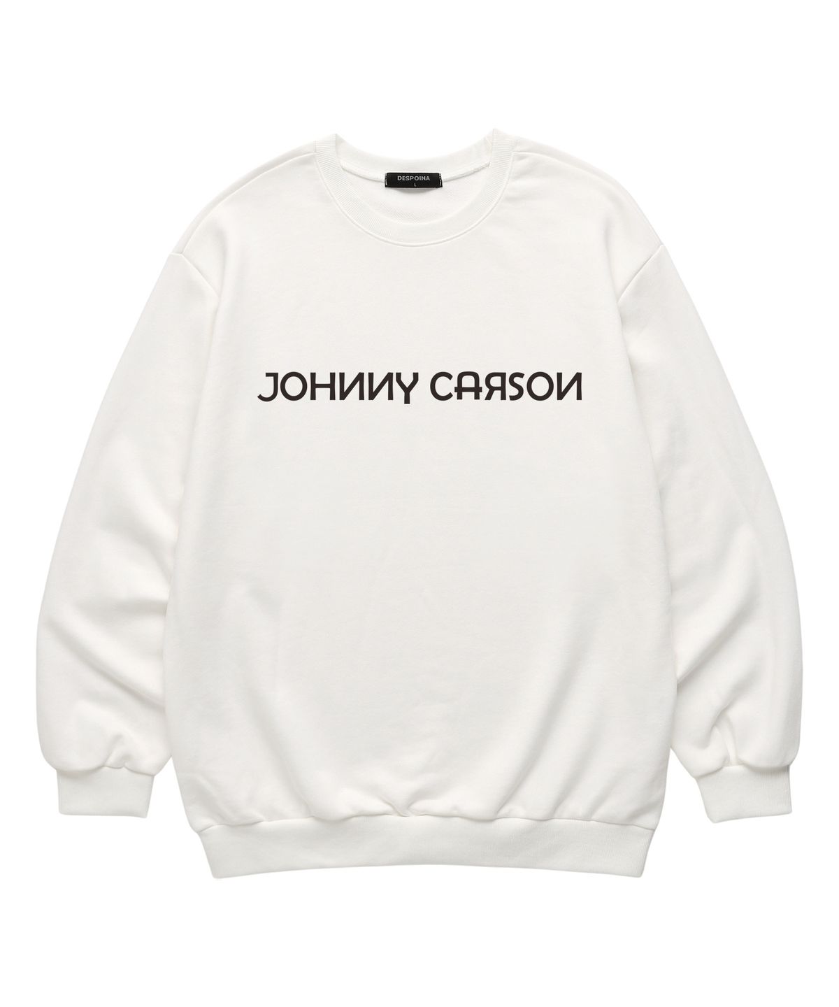 자니카슨(JOHNNY CARSON) SIMPLE LOGO SWEATSHIRT (JCLTS001) 화이트