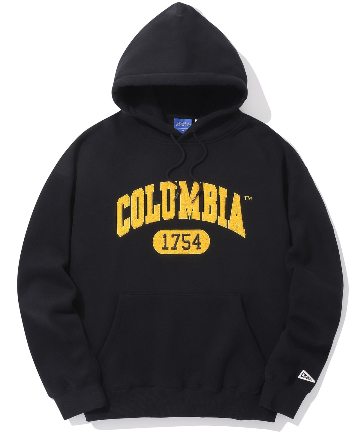 컬럼비아 유니버시티(COLUMBIA UNIVERSITY) 1754 ARCH LOGO BOUCLE FLEECE HOODIE 블랙