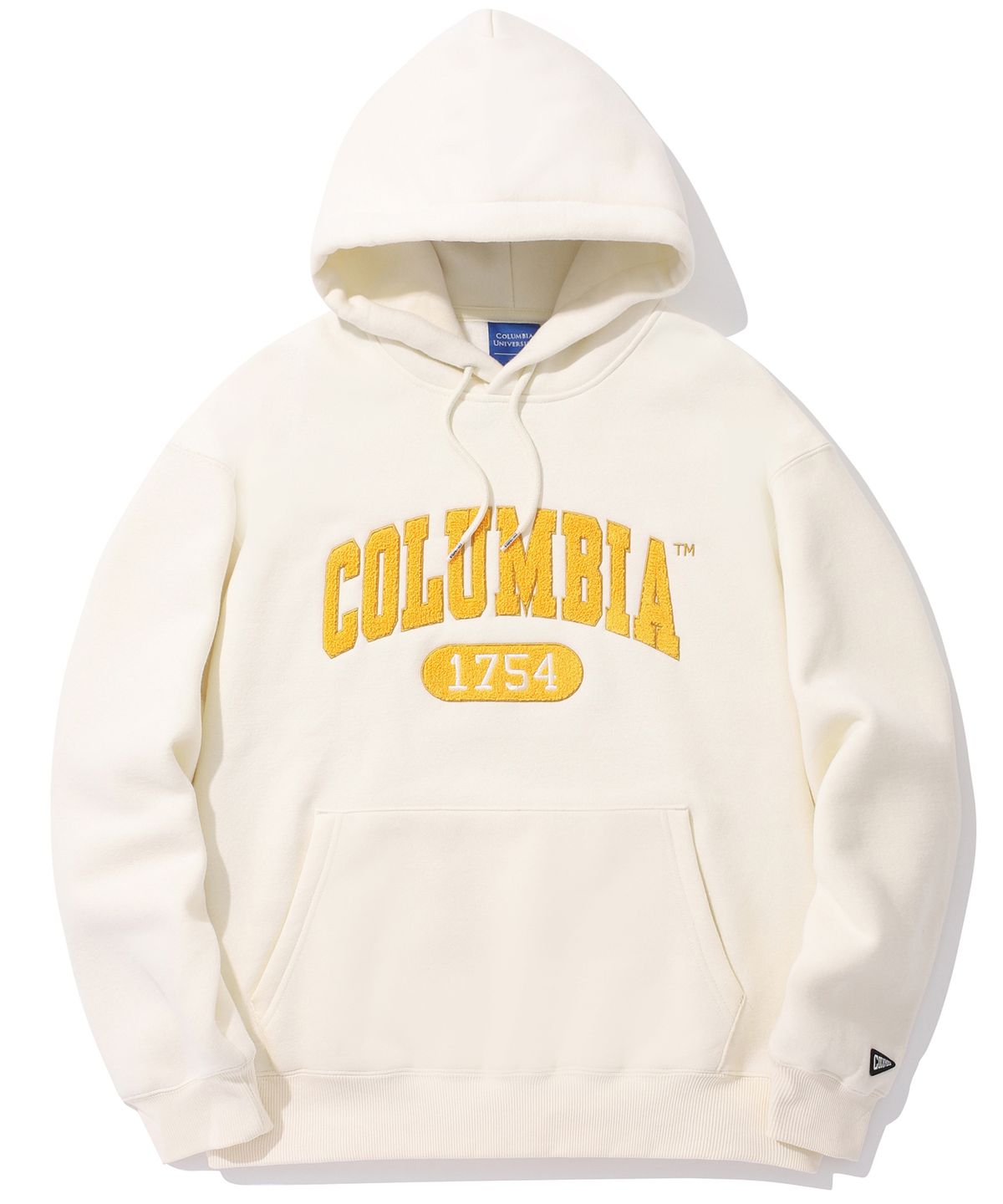 컬럼비아 유니버시티(COLUMBIA UNIVERSITY) 1754 ARCH LOGO BOUCLE FLEECE HOODIE 크림