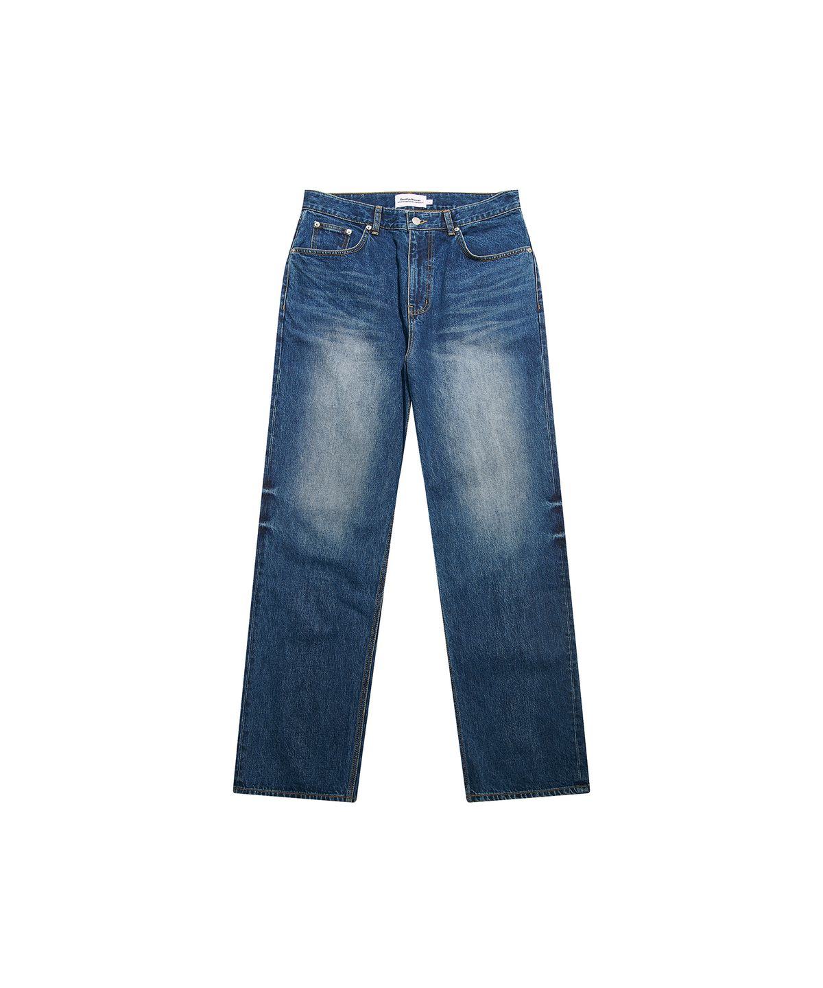 브루클린 뮤지엄(BROOKLYN MUSEUM) WASHED WIDE DENIM PANTS BLUE
