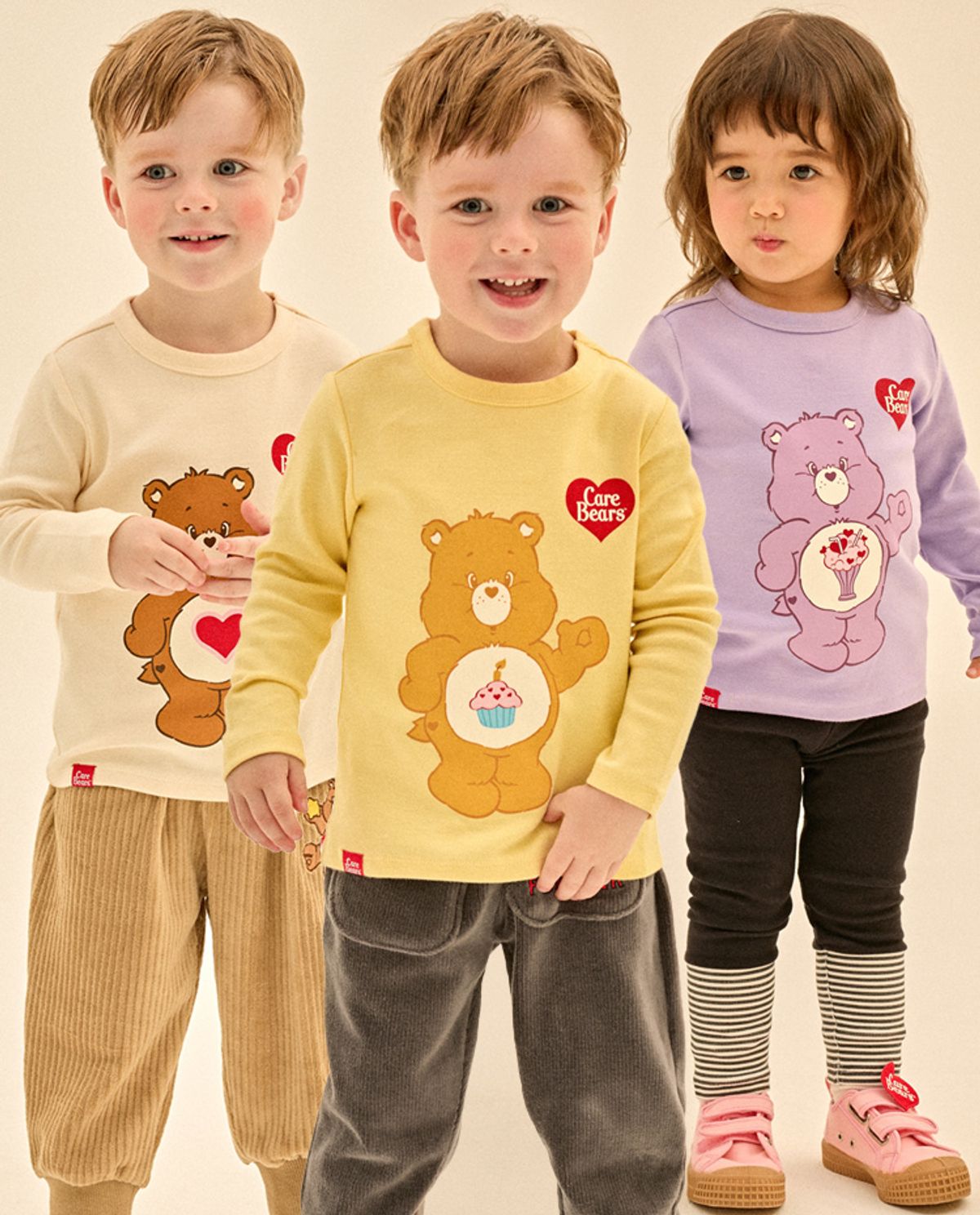 케어베어(CAREBEARS) 안녕케어베어 베이직티셔츠