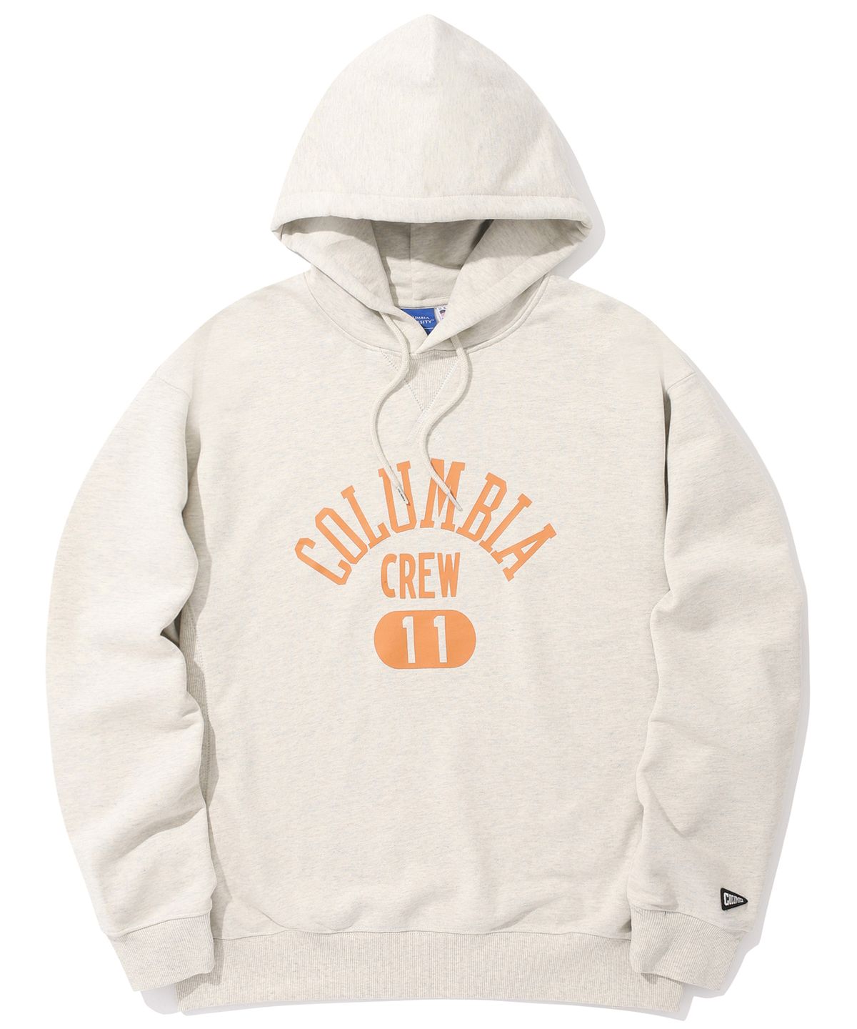 컬럼비아 유니버시티(COLUMBIA UNIVERSITY) CREW TEAM NO.11 LOGO TERRY HOODIE 옐로우 오트밀