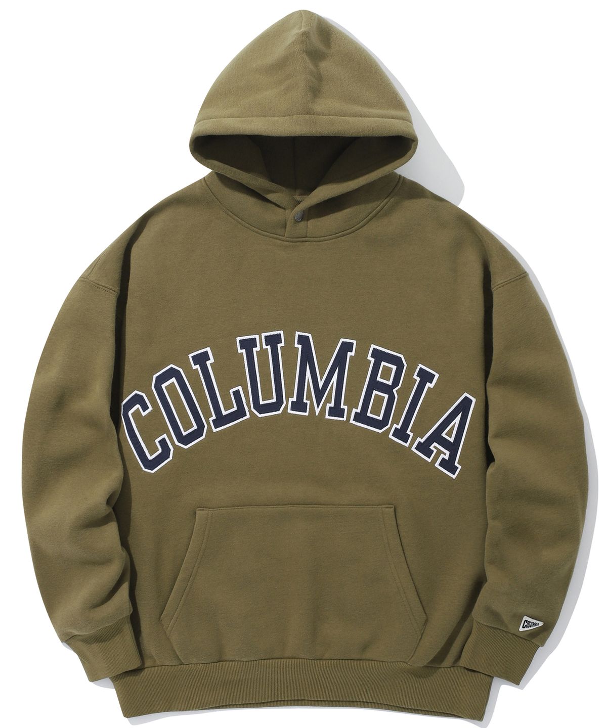 컬럼비아 유니버시티(COLUMBIA UNIVERSITY) COLUMBIA ARCH OVER-FIT FLEECE HOODIE 카키브라운