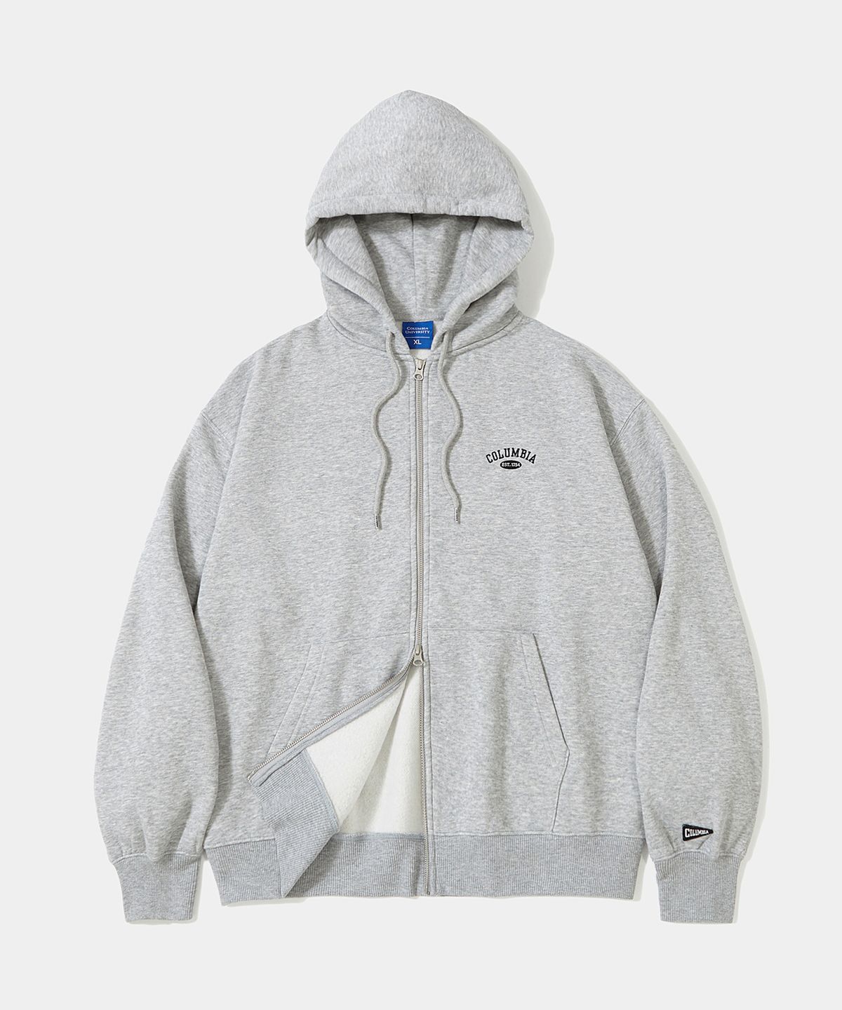컬럼비아 유니버시티(COLUMBIA UNIVERSITY) CU ARCH LOGO FLEECE ZIP-UP HOODIE M그레이